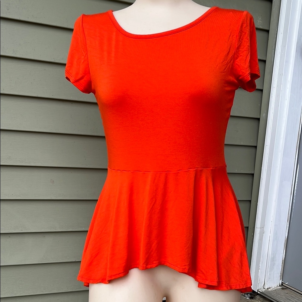 BNWOT Michael Kors Bold orange Top